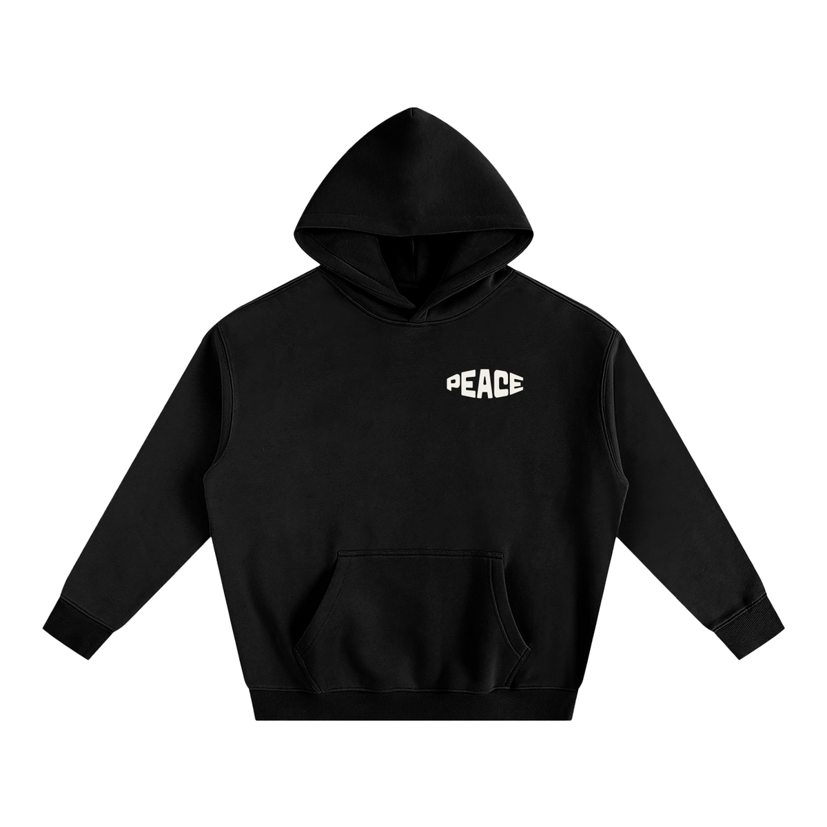 Peace Oversize Fleece Hoodie