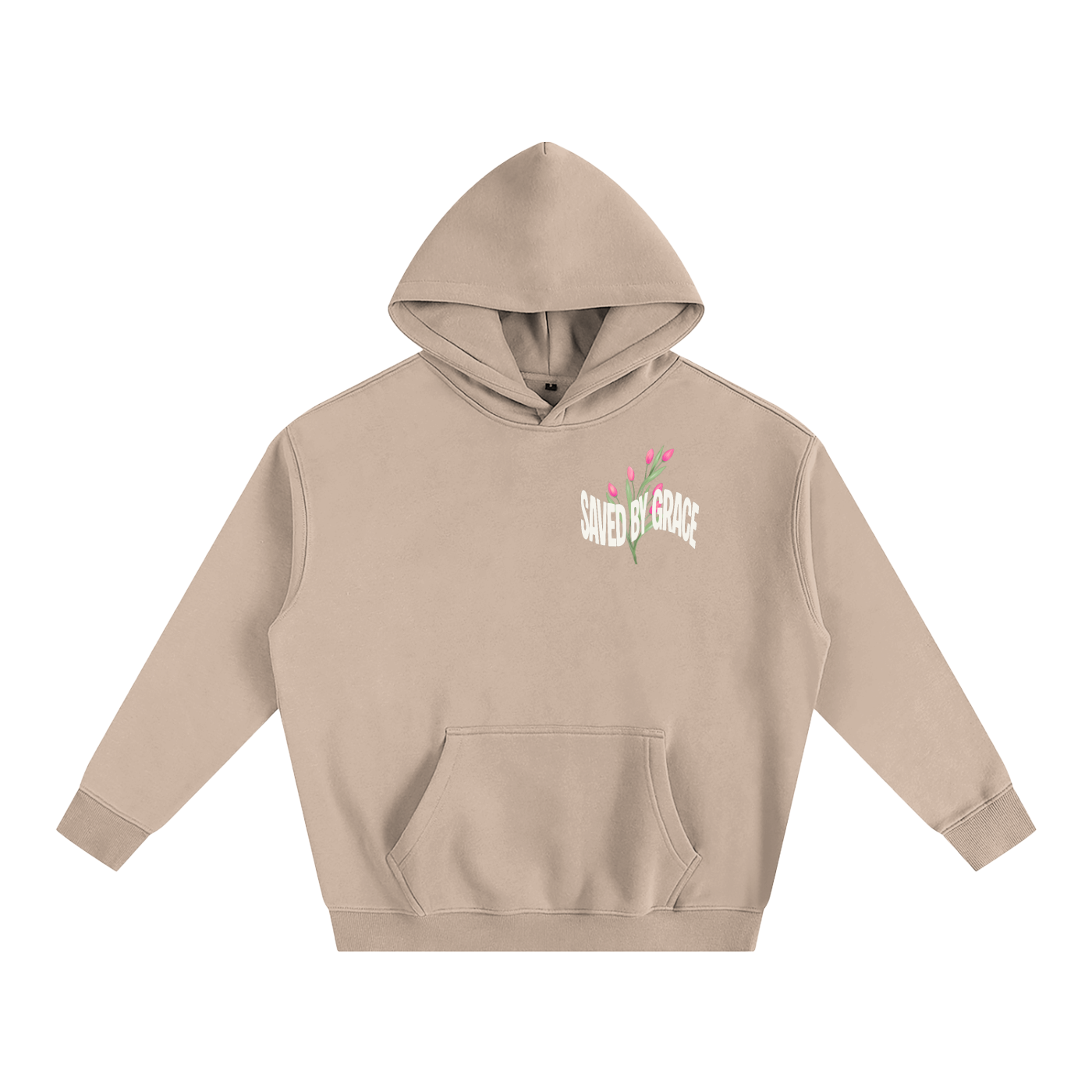 Saved by Grace Oversize Fleeced Hoodie