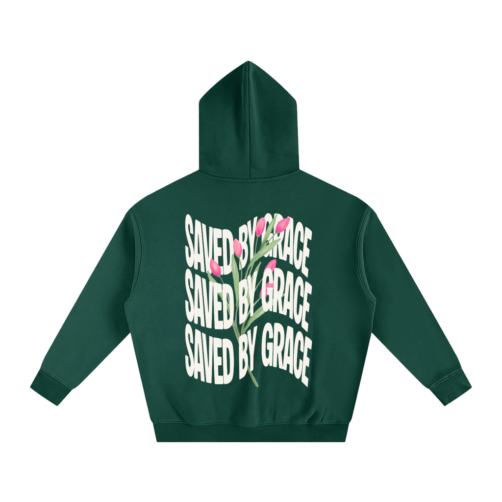 Saved by Grace Oversize Fleeced Hoodie