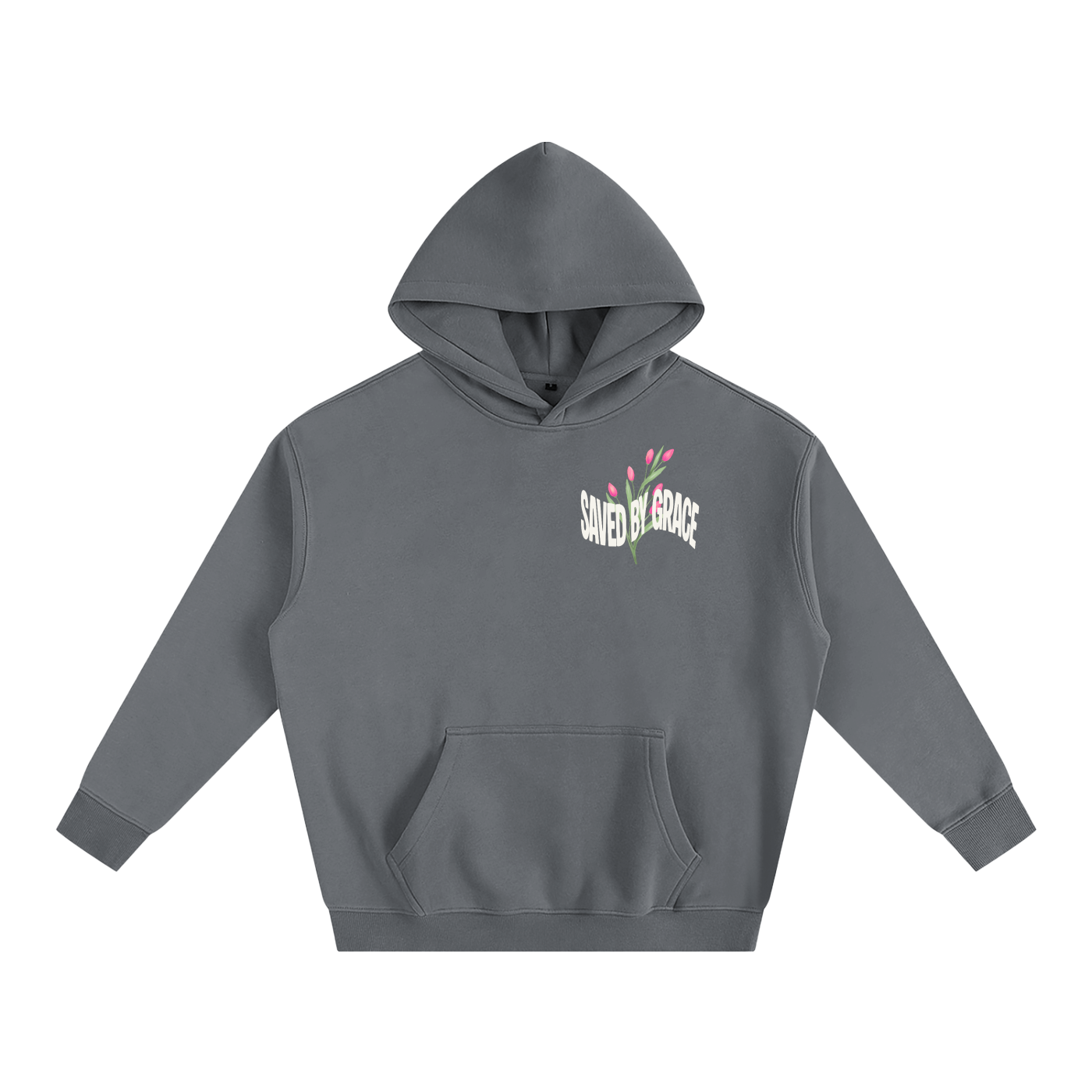 Saved by Grace Oversize Fleeced Hoodie