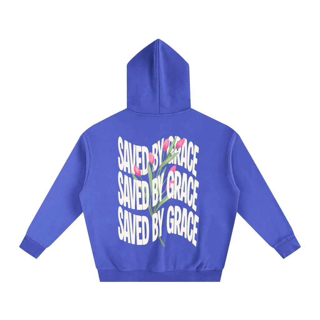 Saved by Grace Oversize Fleeced Hoodie