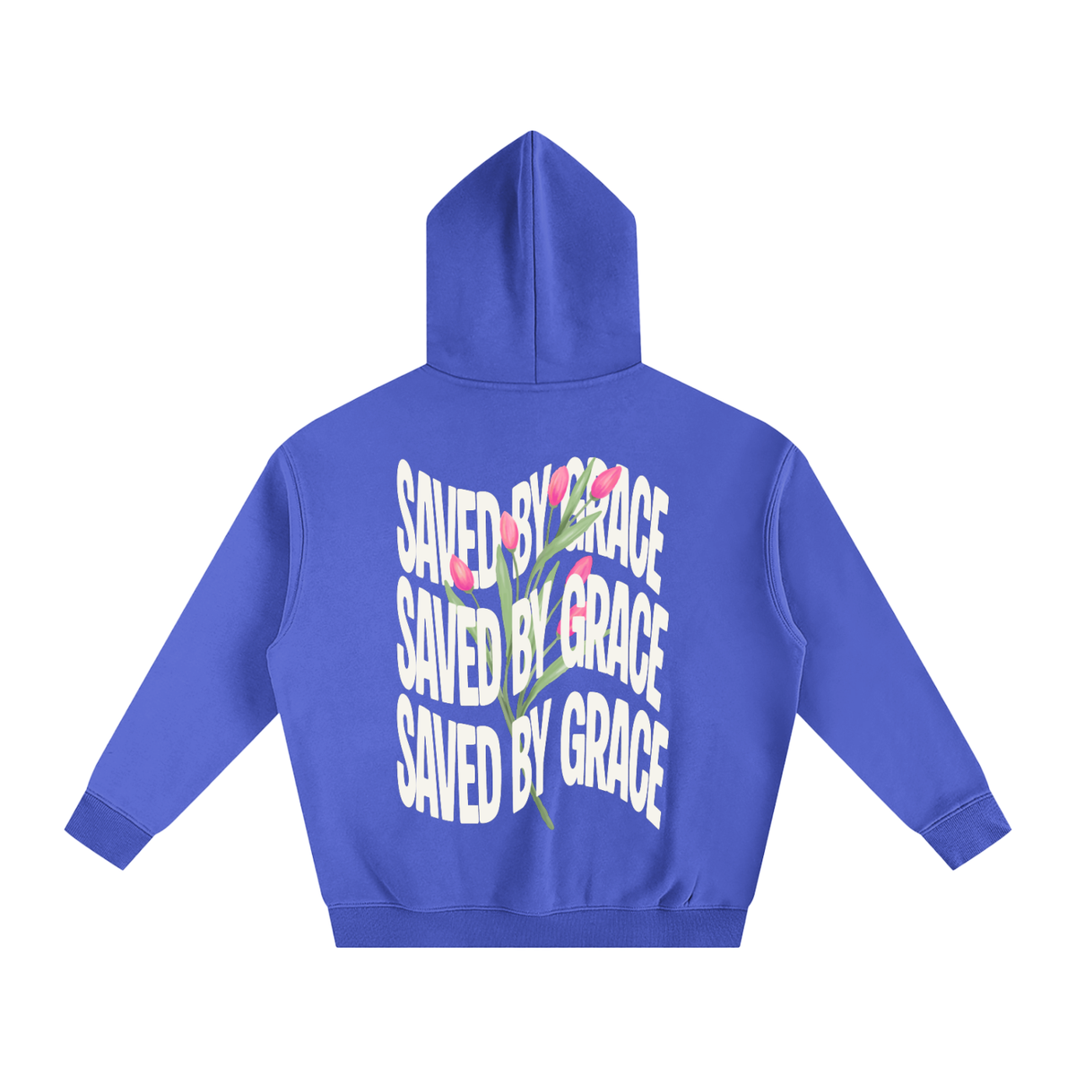 Saved by Grace Oversize Fleeced Hoodie