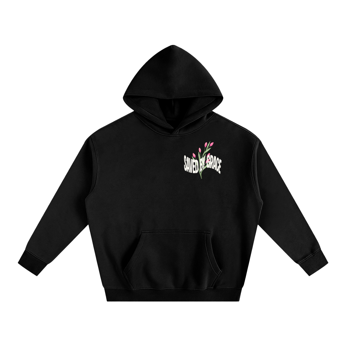 Saved by Grace Oversize Fleeced Hoodie