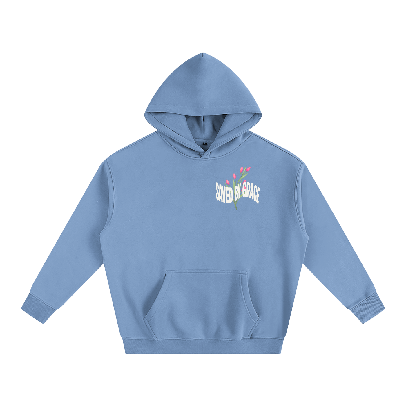 Saved by Grace Oversize Fleeced Hoodie
