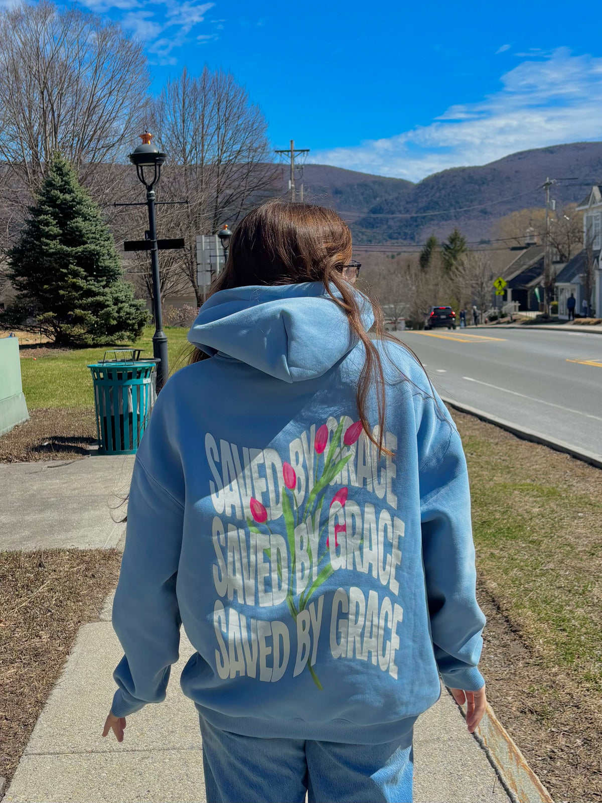 Saved by Grace Oversize Fleeced Hoodie