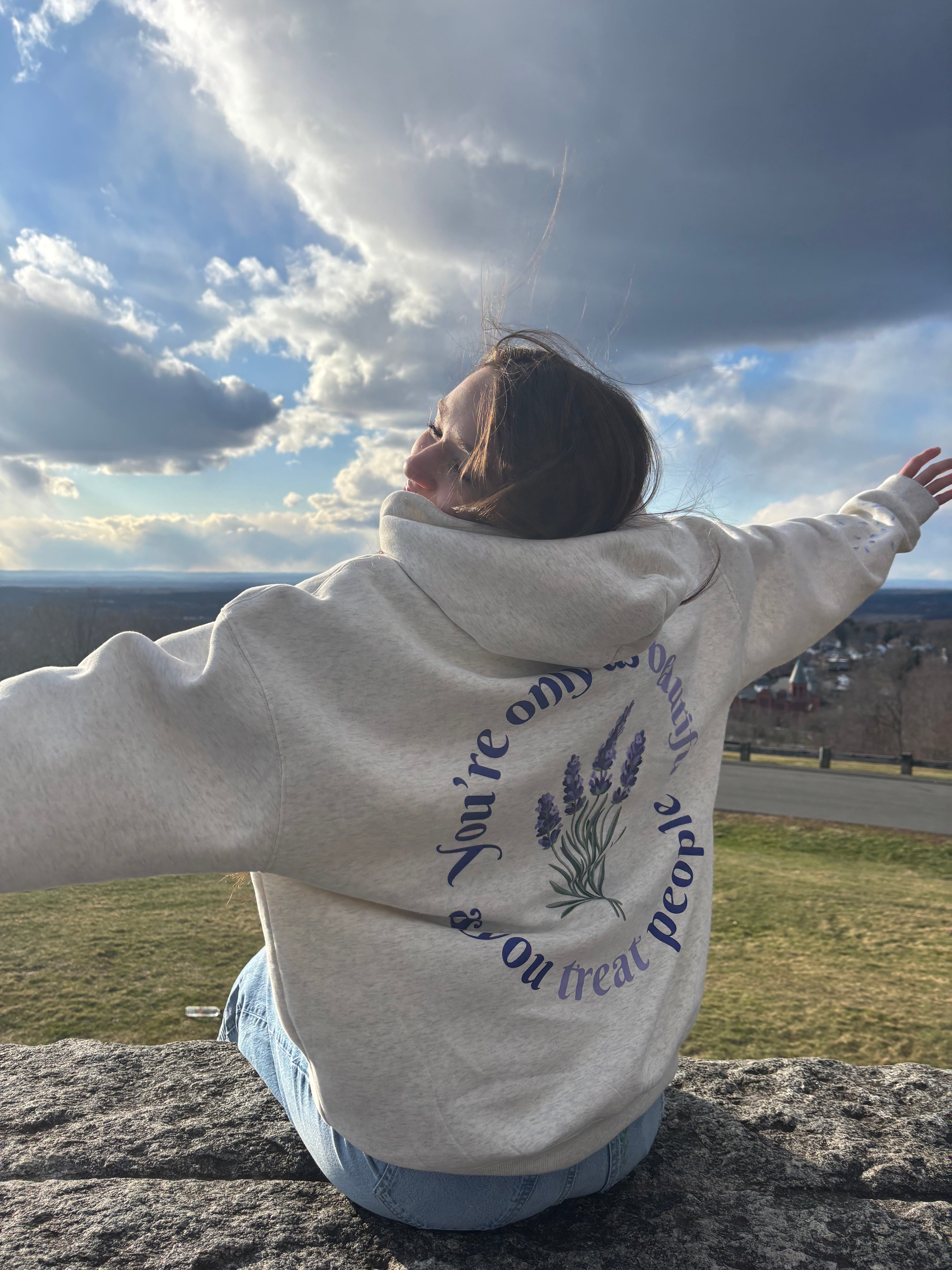 Only As Beautiful Oversize Fleeced Hoodie