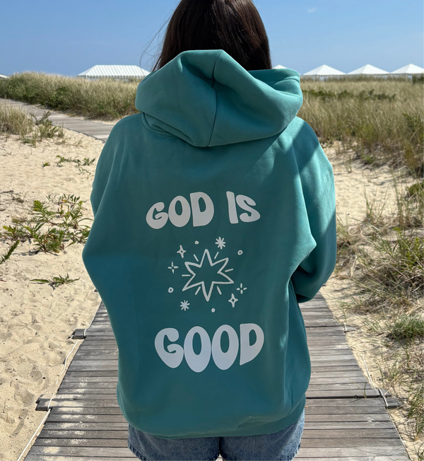 God is Good Oversized Fleeced Hoodie