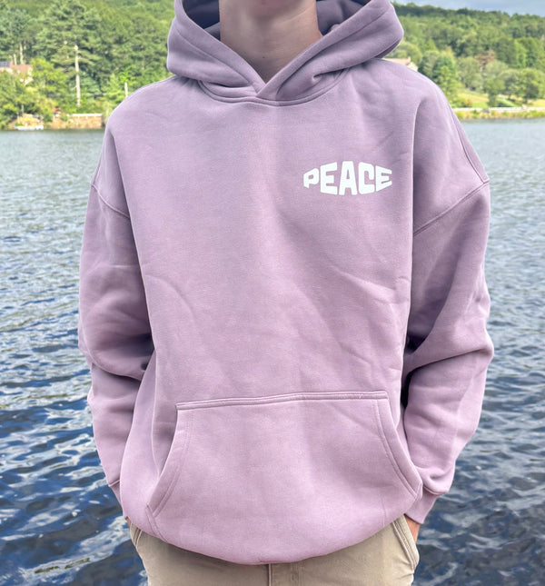 Peace Oversize Fleece Hoodie