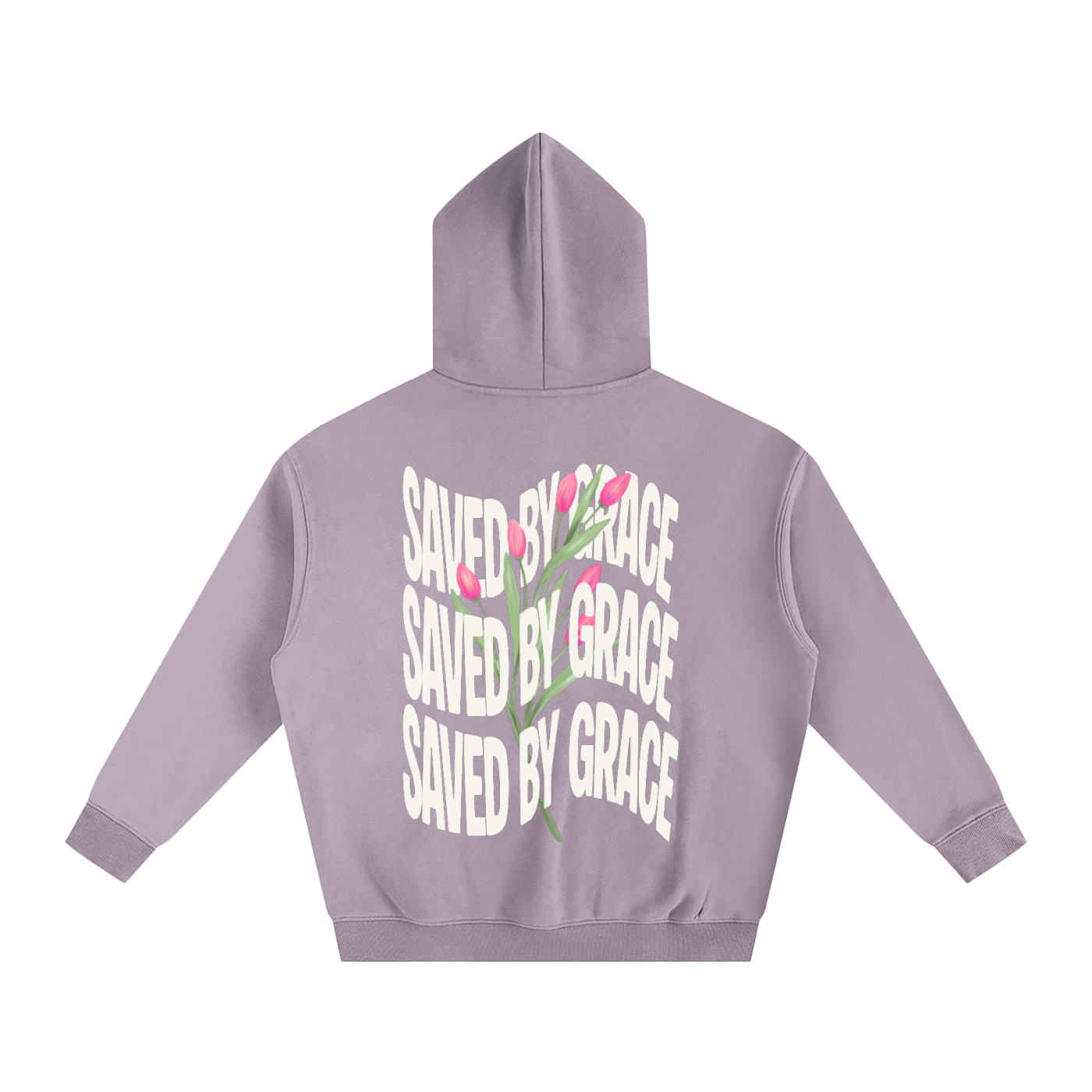 Saved by Grace Oversize Fleeced Hoodie