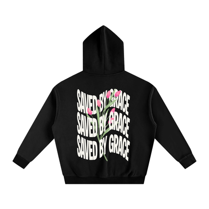 Saved by Grace Oversize Fleeced Hoodie