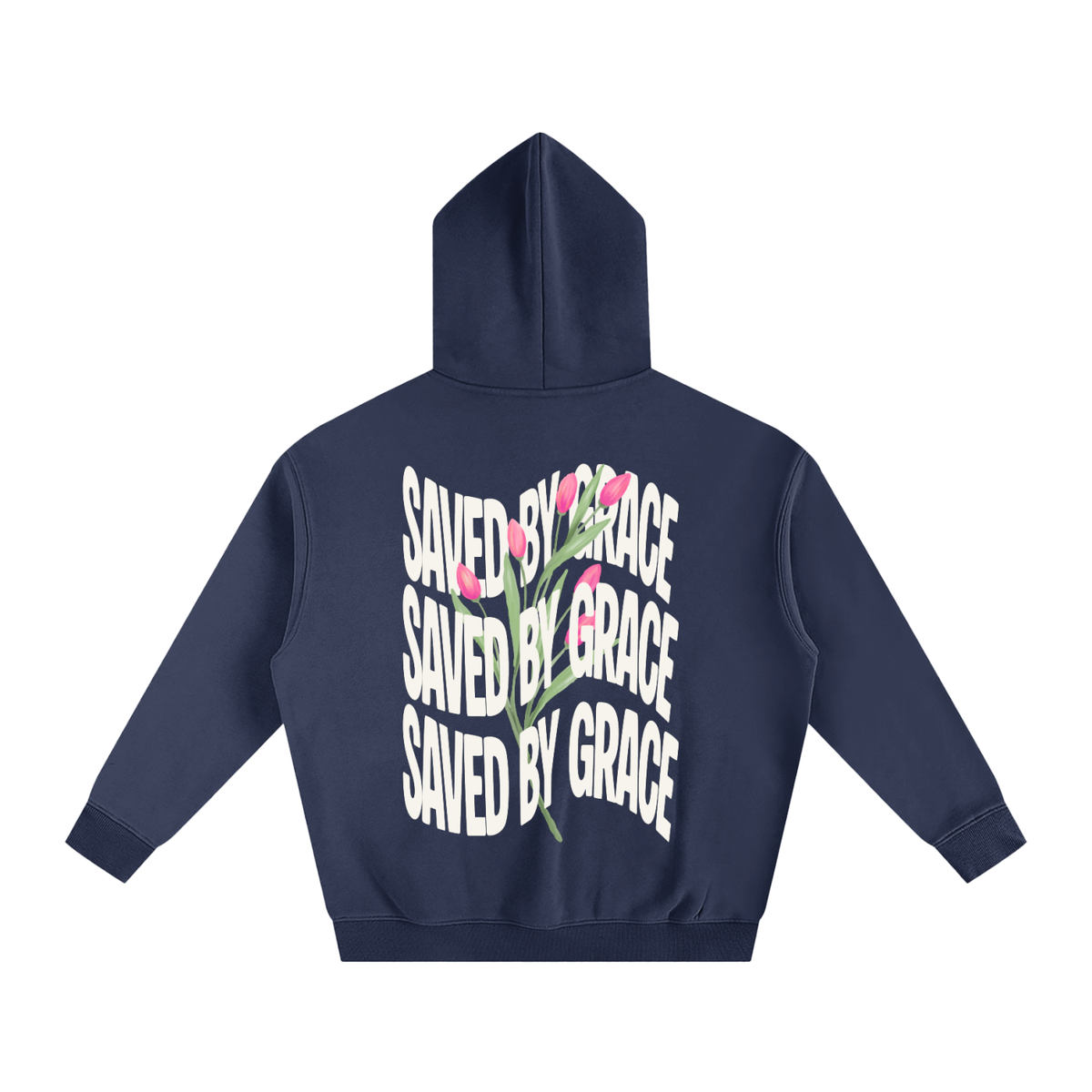 Saved by Grace Oversize Fleeced Hoodie