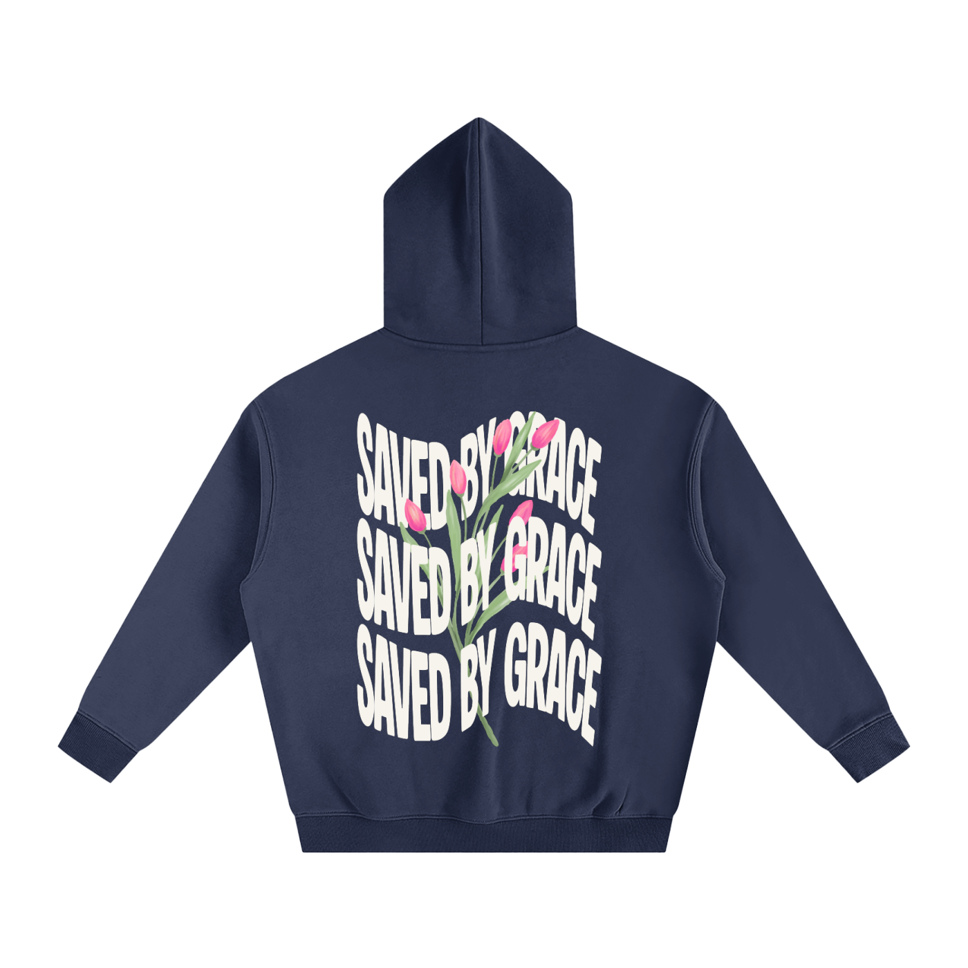 Saved by Grace Oversize Fleeced Hoodie