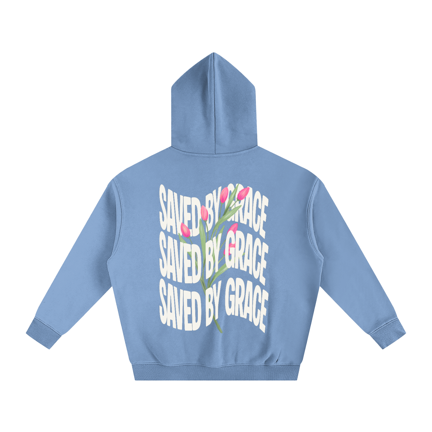 Saved by Grace Oversize Fleeced Hoodie