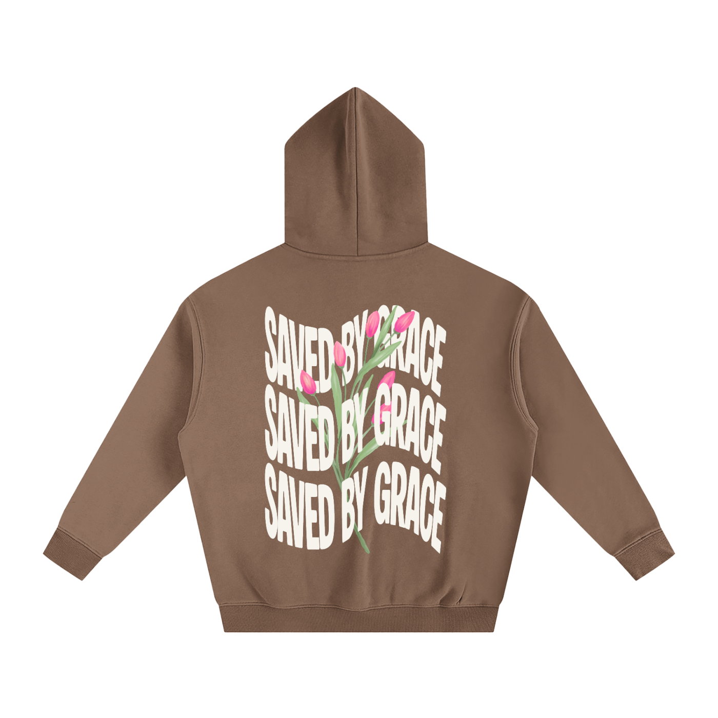 Saved by Grace Oversize Fleeced Hoodie
