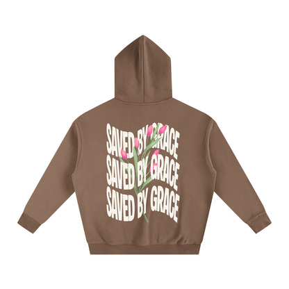 Saved by Grace Oversize Fleeced Hoodie
